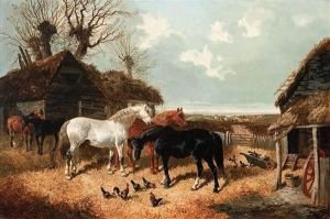 Horses In The Yard