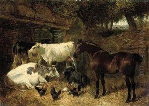 Farmyard Friends by John Frederick Herring Snr