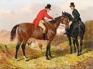 At The Meet by John Frederick Herring Snr