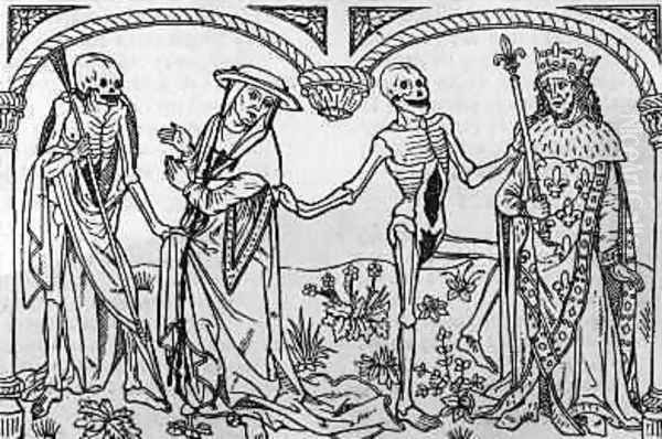 Death taking the Cardinal and the King from the Danse Macabre - view 1