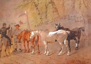 Watercolour And Body Colour, Signed Lower Left, 19 X 26.5cm(illus.)