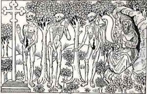 Illustration from the Danse Macabre by Guy Marchant