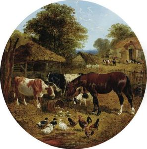 Farmyard Scene by John Frederick Herring Snr