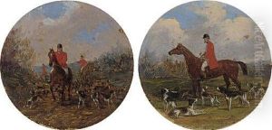 Huntsman And Hounds by John Frederick Herring Snr