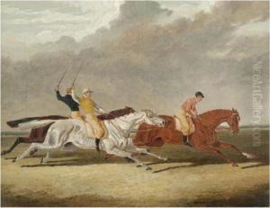 Race For The Subscription Plate
At Newmarket 22nd April 1835 Between Plenipotentiary, Clearwell And
Rosalie by John Frederick Herring Snr
