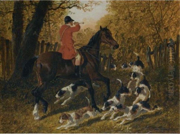 A Hunstman Recalling The Hounds - view 1