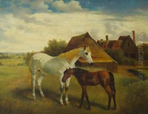 Junior , Horse And Foalby A Barn Junior , Horse And Foalby A Barn