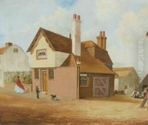 The Straw Yard by John Frederick Herring Snr