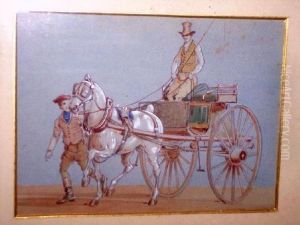 Groom And Carriage by John Frederick Herring Snr