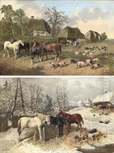 Summer; And Winter by John Frederick Herring Snr