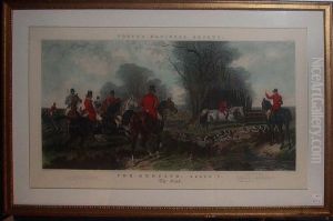 Fox Hunting Plate by John Frederick Herring Snr