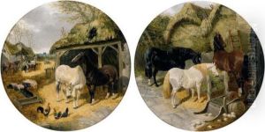 Farmyard Scenes by John Frederick Herring Snr