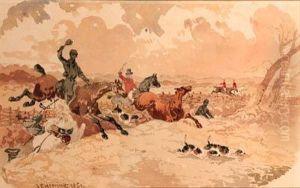 Over The Brook by John Frederick Herring Snr