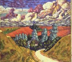 On the Way to Tartu from Viljandi 1915-6 by Konrad Magi