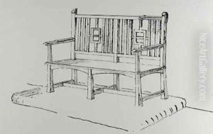 Garden seat from Thomas Mawsons The Art and Craft of Garden Making by Thomas Hayton Mawson