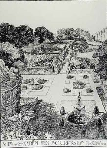 View of Garden Broad Oak Accrington from The Art and Craft of Garden Making by Thomas Mawson by Thomas Hayton Mawson