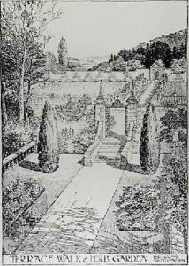 Terrace Walk and Herb Garden from Thomas Mawsons The Art and Craft of Garden Making by Thomas Hayton Mawson