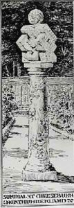 Sundial at Cheeseburn Northumberland from Thomas Mawsons The Art and Craft of Garden Making by Thomas Hayton Mawson