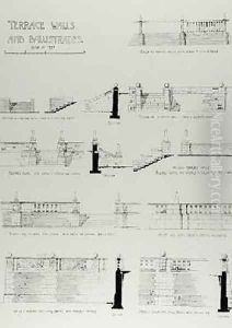 Terrace Walls and Balustrades from Thomas Mawsons Studies in Town Planning by Thomas Hayton Mawson