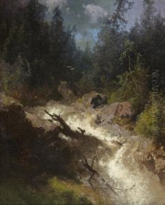 Rushing Brook by Herman Herzog
