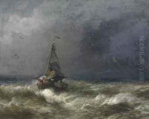 Fishing Boat In A Storm Fishing Boat In A Storm