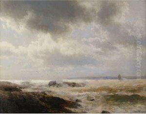 The Coast Off Vinalhaven Maine by Herman Herzog