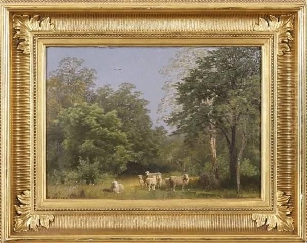 Landscape With Sheep Grazing - view 1