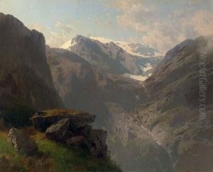Norwegian Highlands, Loerdals Fjord by Herman Herzog