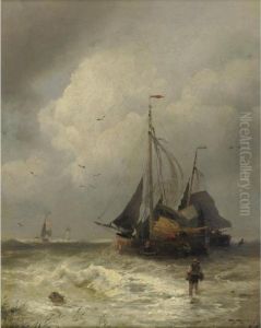 Fishing Boats At Scheveningen, Holland