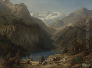 Upper Lake Of The Koenig Sea, Bavarian Highlands by Herman Herzog