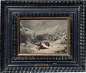 Paesaggio Con Scena Di Aggressione by Herman Herzog