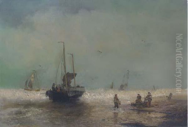 Fishing Boats Coming Ashore - view 1