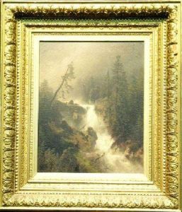 Cascade With Fisherman Cascade With Fisherman