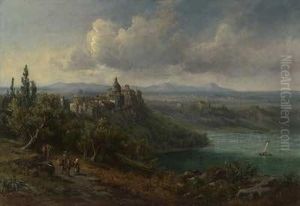 Italienisierte Landschaft by Herman Herzog