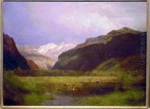 Hasli Thal In Berner Oberland (switzerland) by Herman Herzog