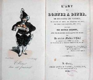Frontispiece of the book LArt de Donner A Diner by Henri Bonaventure Monnier