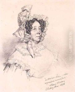 Portrait of a Lady by Henri Bonaventure Monnier