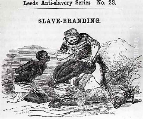 Slave-Branding from Leeds Anti-Slavery Series 1853 - view 1