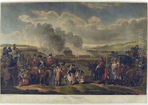 His Majesty Reviewing Troops on Blackheath 1787 etched by R Pollard by Mason, W.H.
