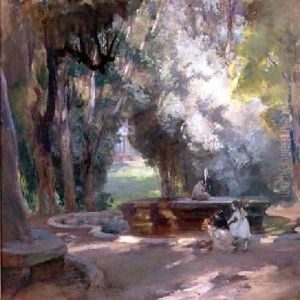 Fountain in the Borghese Gardens by Charles Hodge Mackie