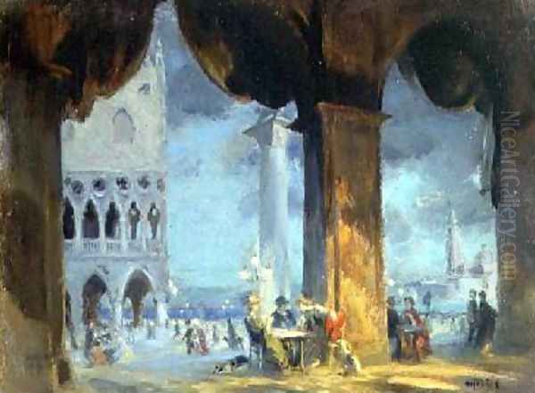 In the Piazzetta Venice 1908 - view 1