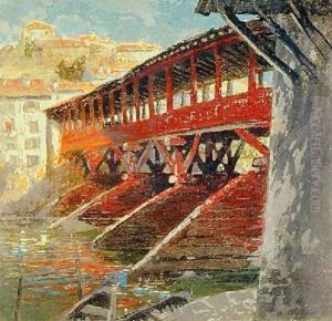 Ponte degli Alpini Bassano del Grappa 1910 by Charles Hodge Mackie