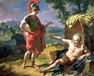 Alexander and Diogenes 1818 by Nicolas Andre Monsiau