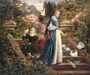 Feeding the Doves by Francis Sydney Muschamp