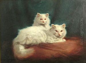 A Mother With Her Kitten by Arthur Heyer