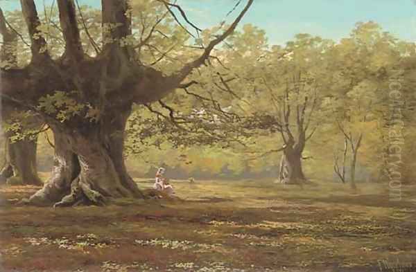 The old oak tree, Sherwood Forest, Nottinghamshire - view 1