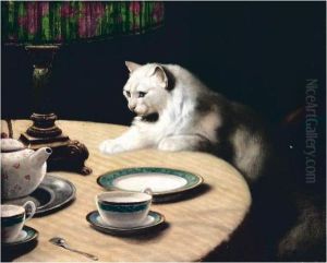 Cat On Table by Arthur Heyer