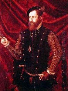 Don Luis de Castella Senor de Bicorp by Vicente Juan (Juan de Juanes) Macip