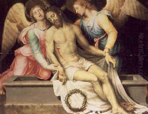 Pieta Christus Patiens 1550 by Vicente Juan (Juan de Juanes) Macip