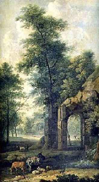 A Woodland Landscape with a Milkmaid - view 1